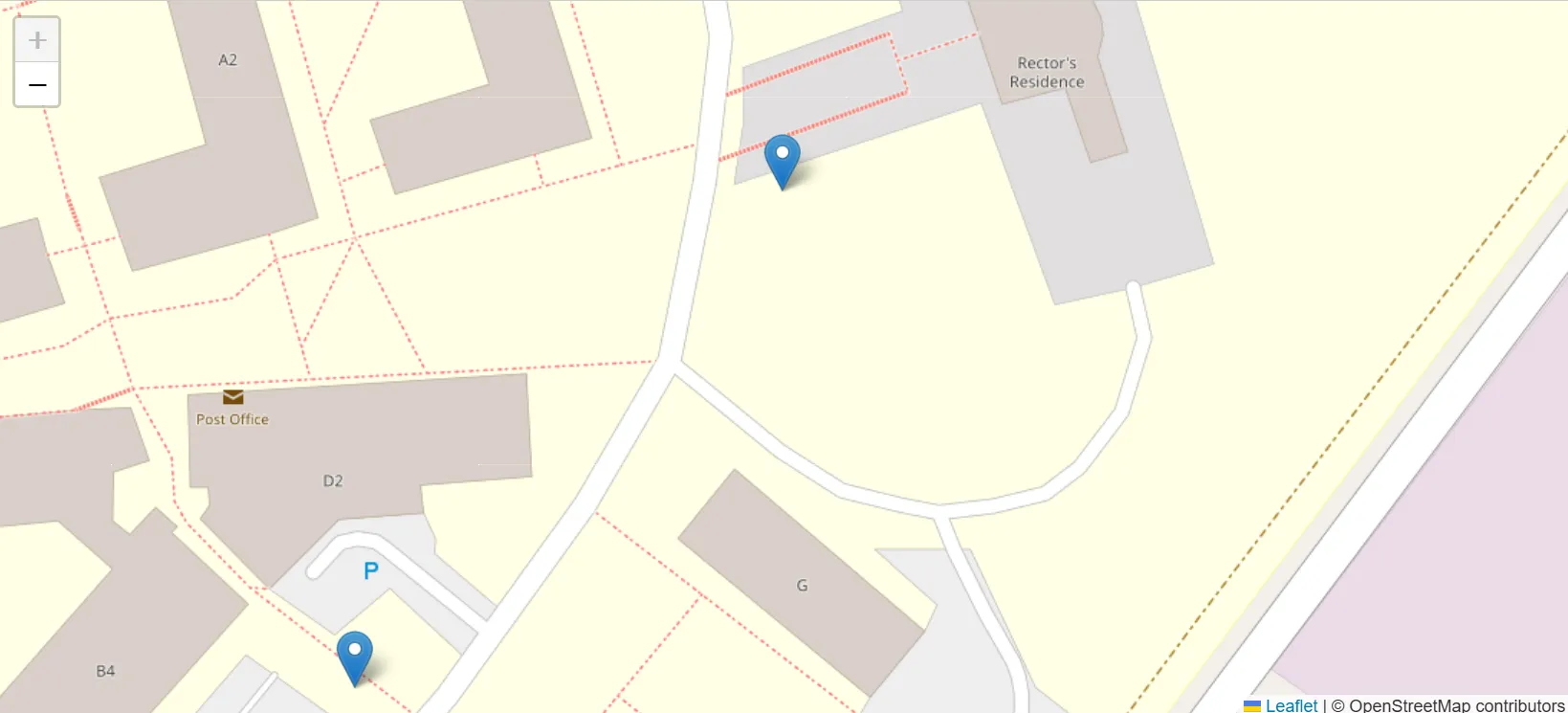 Close-up of a confirmed fall alert with precise location detail